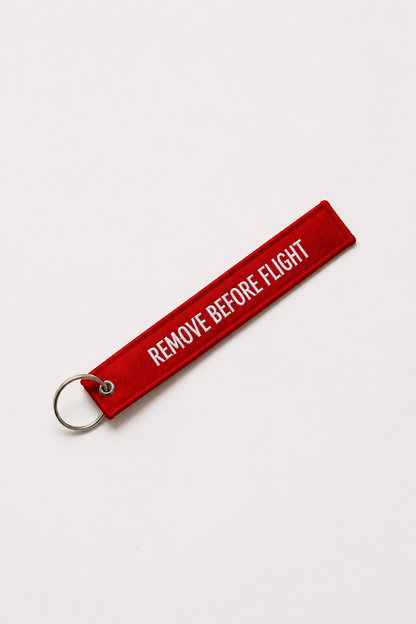 Keychain 'REMOVE BEFORE FLIGHT'